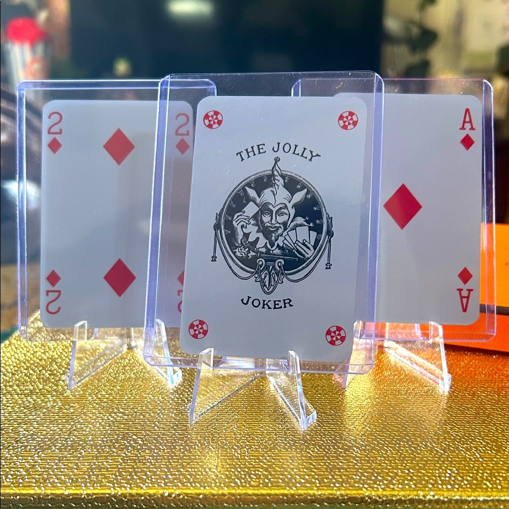 HERMÉS Cheval Natte Playing Cards set of THREE - Picture 2 of 5